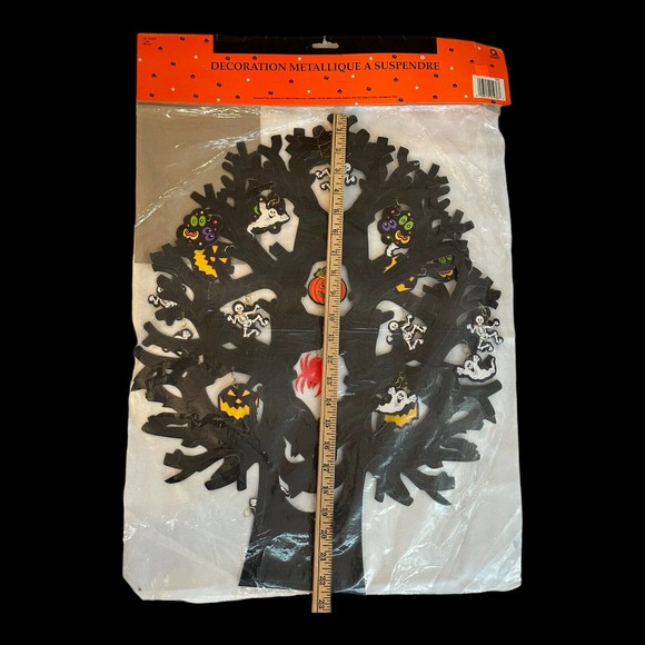Amscan Halloween Foil Spooky Tree Hanging Decoration 23”x 17” NOS Vintage - Picture 7 of 9